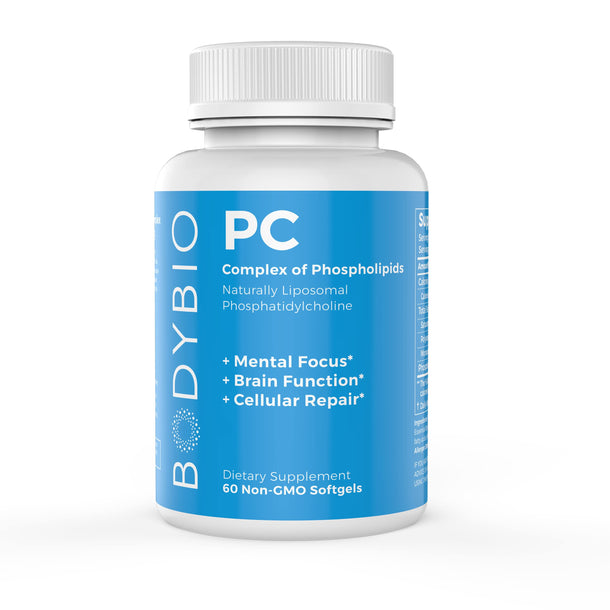 BodyBio - PC Phosphatidylcholine + Phospholipids 60 Softgels – Hebron ...